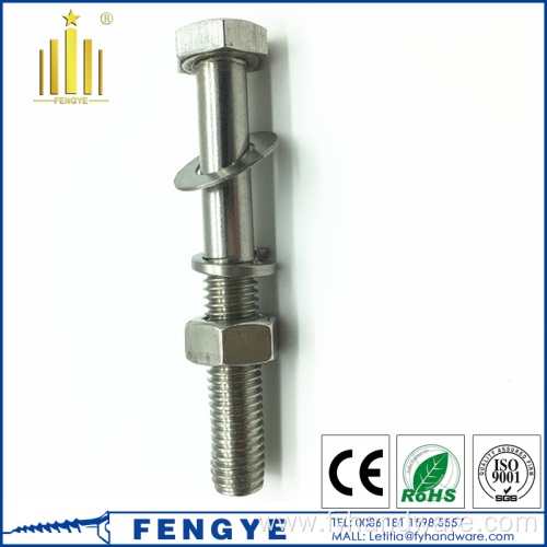 New price stainless steel m16 hex bolt